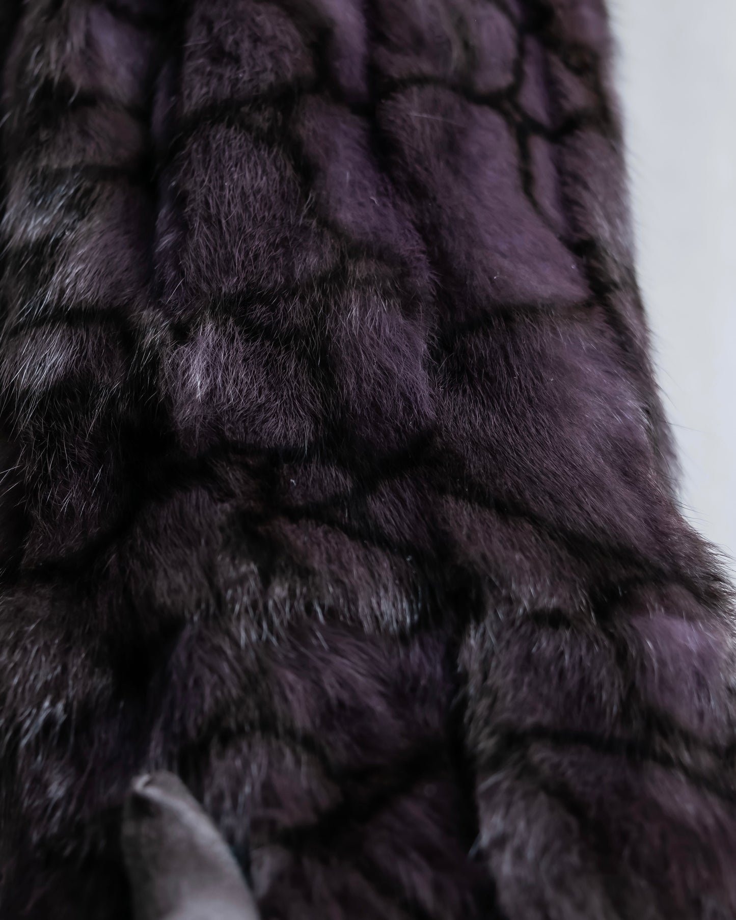 Vintage squirrel fur reversible maxi length coat