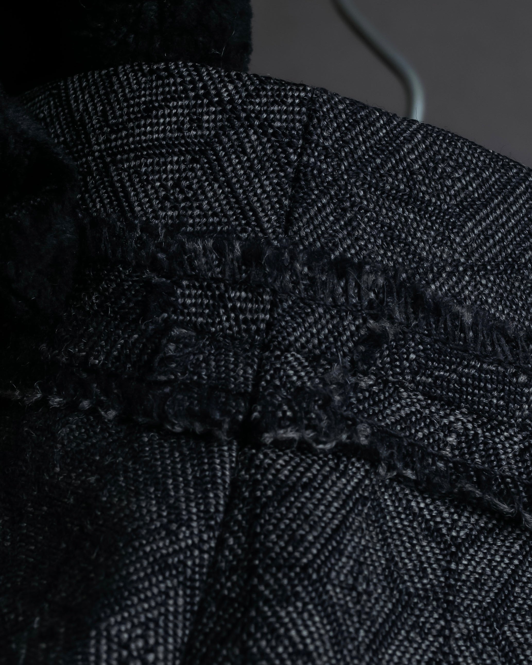 "Maison Martin Margiela" Geometric pattern high waist slim slacks