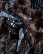 "FENDI" 1970's oversized astrakhan fur coat