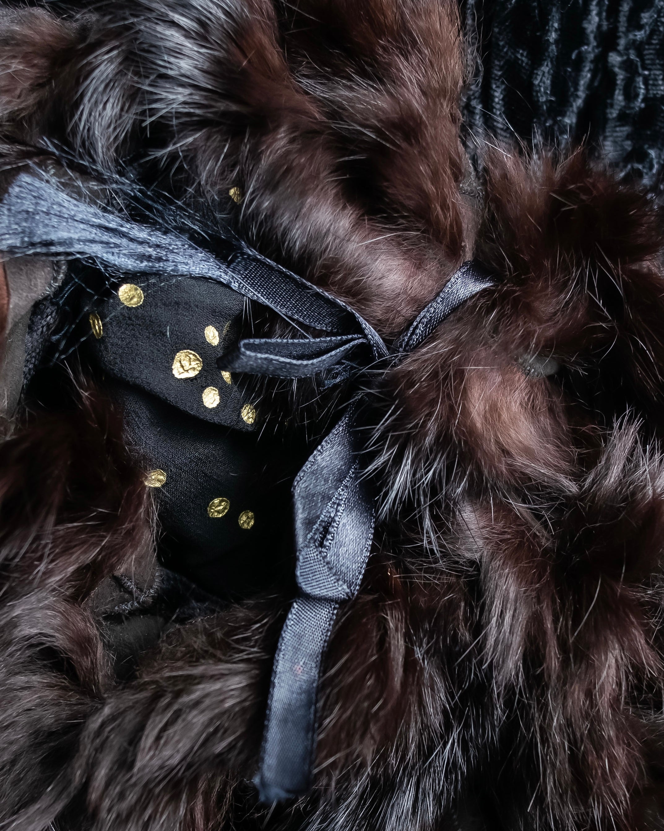 "FENDI" 1970's oversized astrakhan fur coat