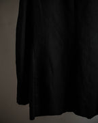 "HERMES" 90's Elegantly relaxed cotton linen tailored jacket