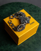 "FENDI" Star motif rhinestone bracele