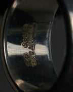 “Tiffany & Co.” 1995 Grooved sterling silver ring