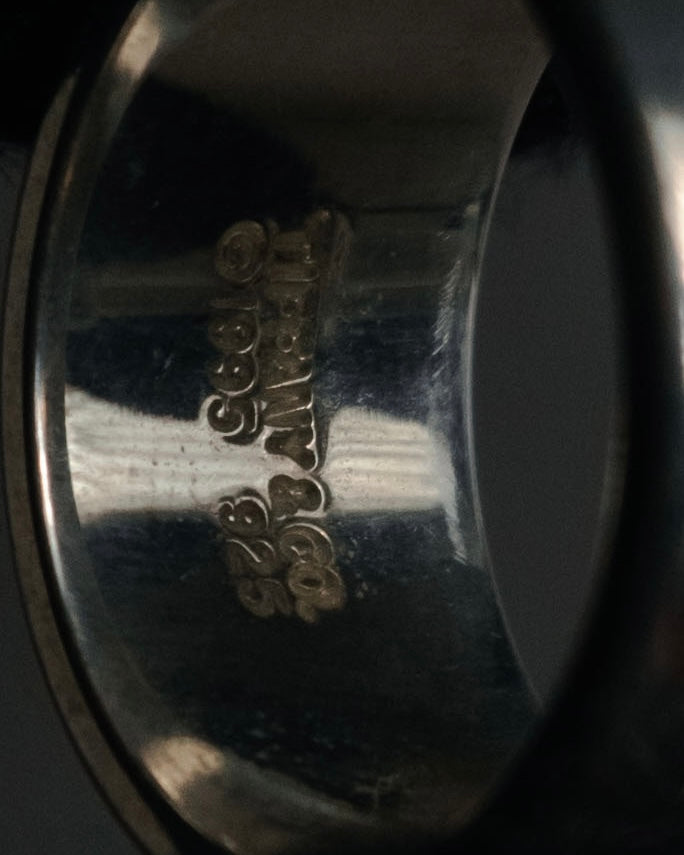 “Tiffany & Co.” 1995 Grooved sterling silver ring