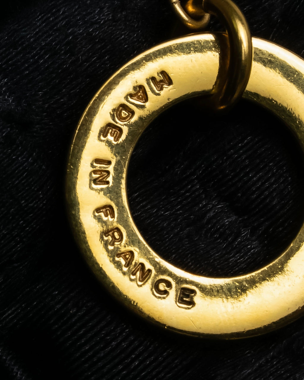 "CELINE" Moon & star top motif gold necklace