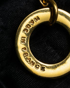 "CELINE" Moon & star top motif gold necklace