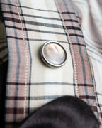 "GUCCI" Floral and checkered western shirt