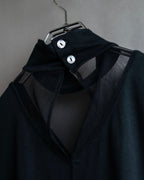 "JUNIOR GAULTIER" Sheer layered tie detail dress