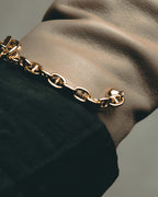 -SPECIAL- "Hermès" 20's Luxurious chain detailed lambskin leather gloves