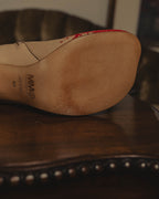 中底に確認できるMM6ロゴ、Maison Margiela、VERO CUOIO、MADE IN ITALYおよびサイズ40の表記を捉えたカット。