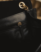 “Max Mara” Late 90’s-early 00’s exotic leather flap chain bag