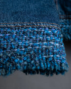 “D&amp;G” Tweed attached bijou button denim jacket