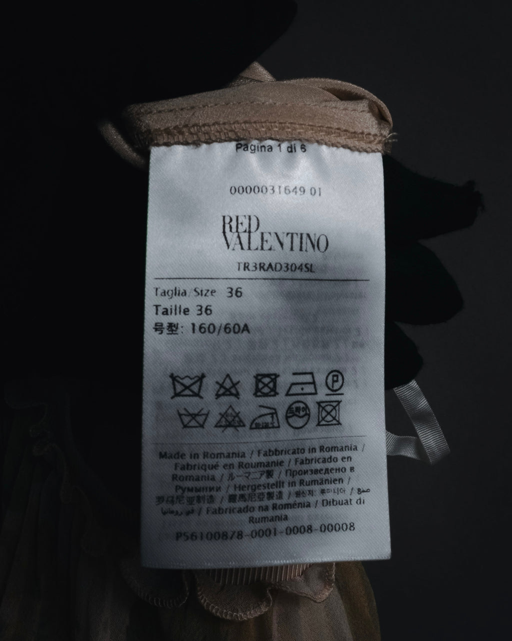 "RED VALENTINO" 19-20’s Floral pleated skirt with tulle hem