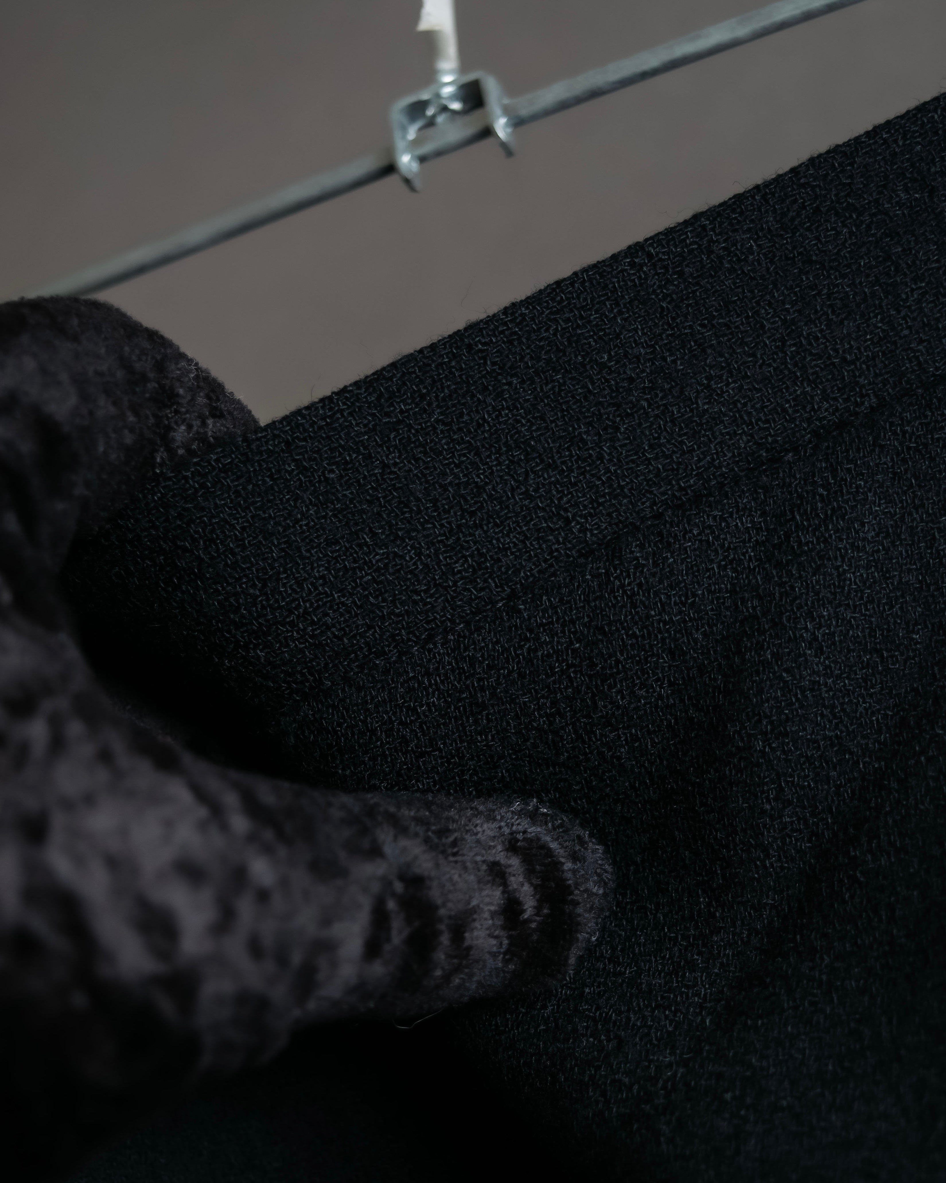 "Christian Dior" Wool draped pleated flared skirt