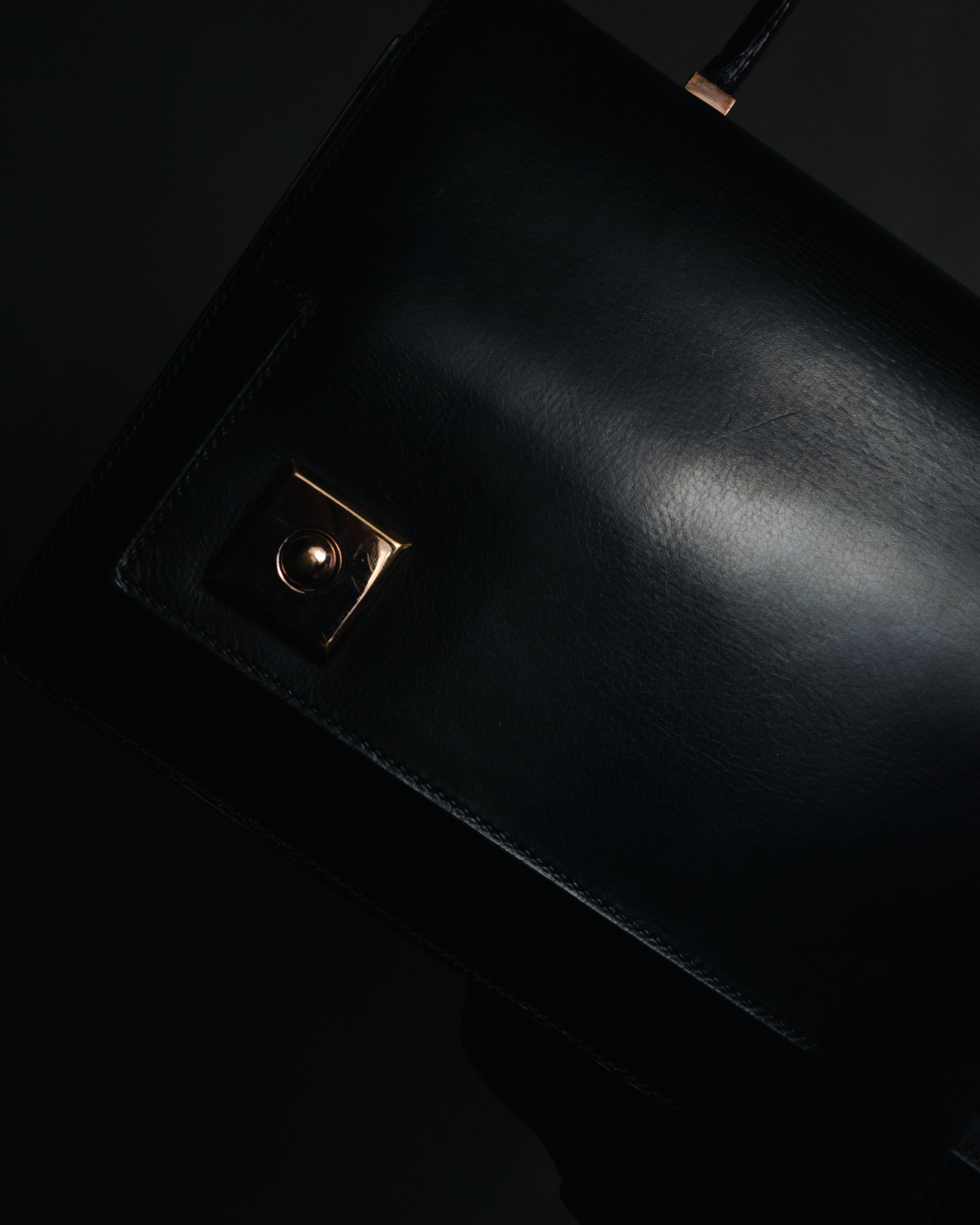 –SPECIAL– "HERMES" 60’s-70’s Box calf piano lock accordion bag