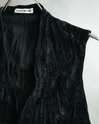 –SPECIAL– “ISSEY MIYAKE” 80’s-90’s crushed velvet utility vest