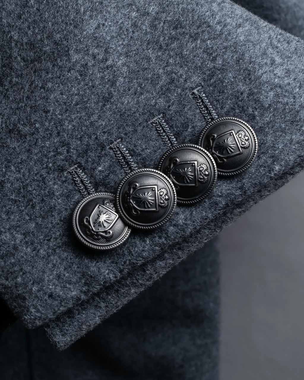 "MIHARA YASUHIRO" Hidden zip detail tailored jacket