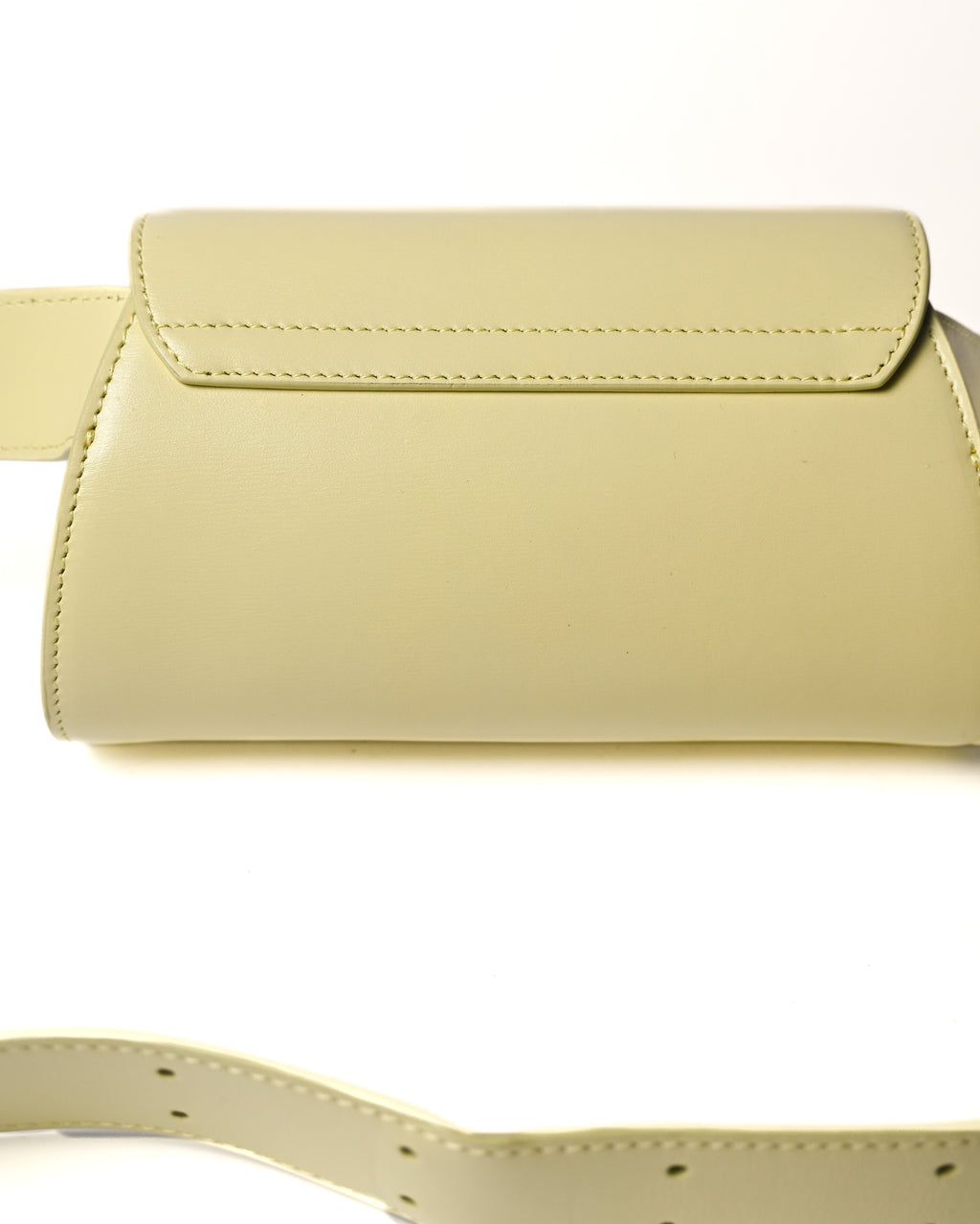JIL SANDER/ “Cannolo” Mini Flap Shoulder Bag Lemon Yellow