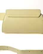 JIL SANDER/ “Cannolo” Mini Flap Shoulder Bag Lemon Yellow