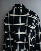 "Christian Dior Large check pattern tailored coat