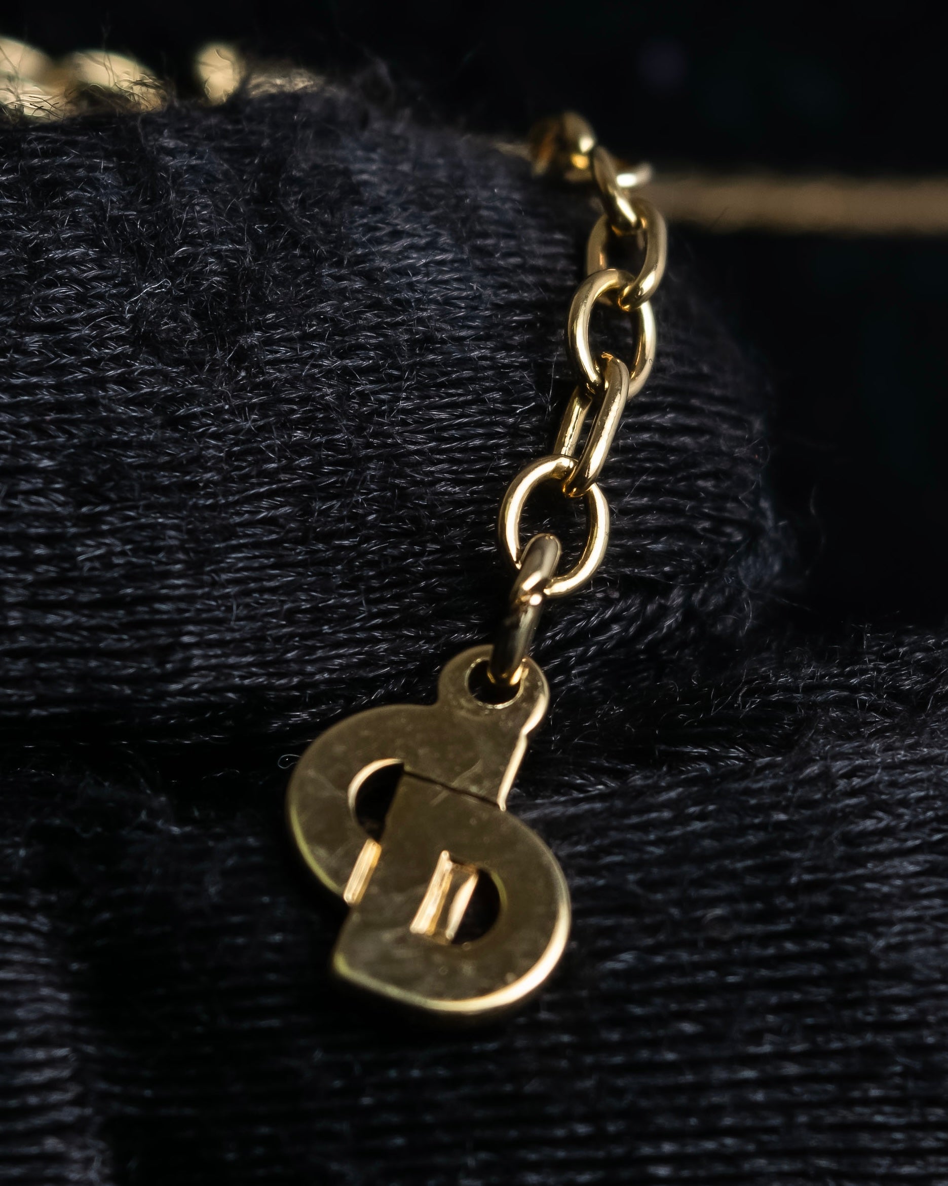 "Christian Dior" Pearl &amp; rhinestone bijou design vintage necklace