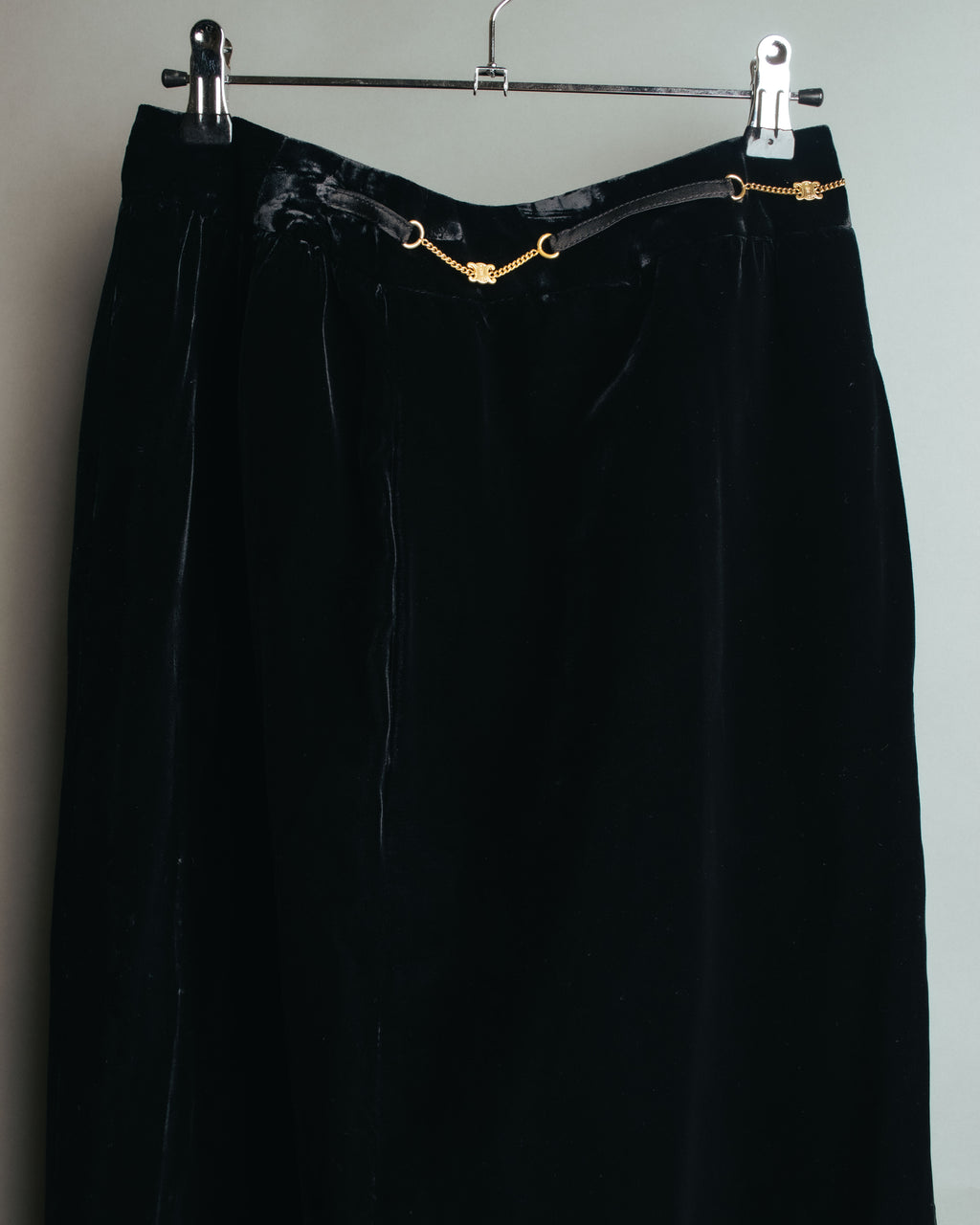 -SPECIAL- “CELINE” 80’s-90’s velvet frilled chain setup