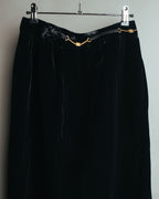 -SPECIAL- “CELINE” 80’s-90’s velvet frilled chain setup