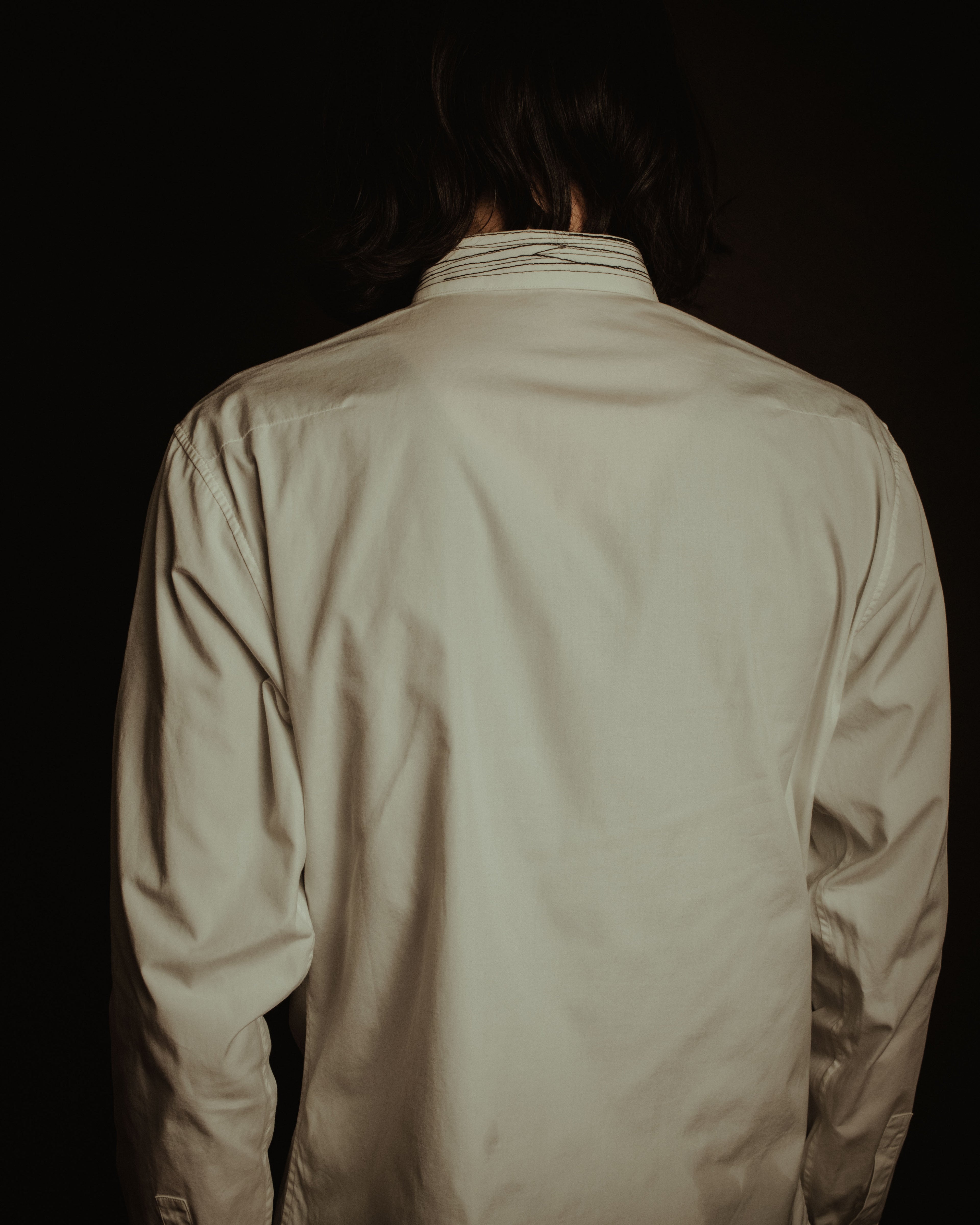 –SPECIAL– "Dior" 2024SS Embroidered grid-collar fly-front shirt