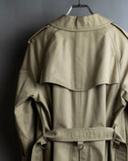 "BURBERRYS" Military detail long trench coat