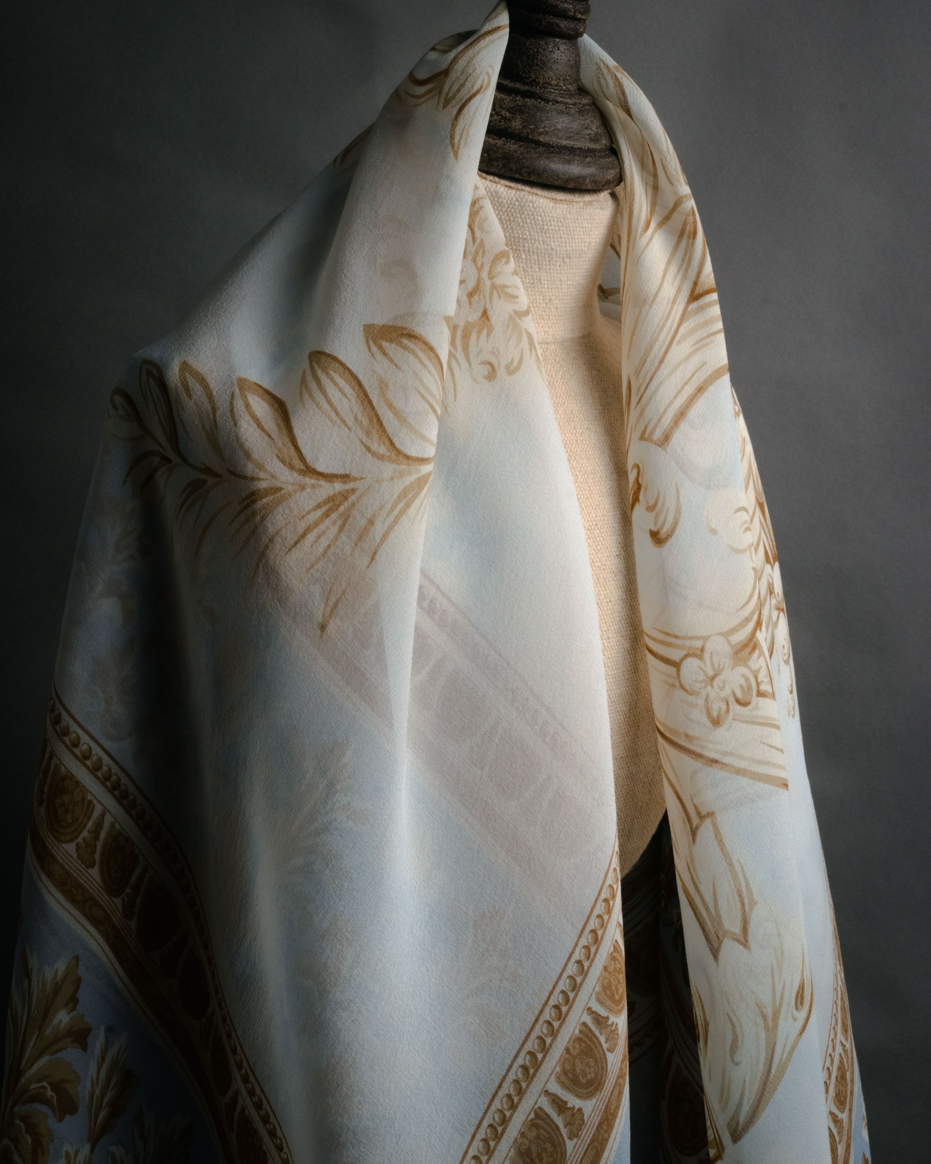 “Christian Dior” 80’s-90’s Classical cornucopia silk scarf