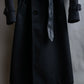 "VALENTINO" Belt docking design leather switching trench coat