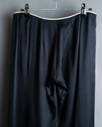 “CHANEL” Designed hem silk flare pants