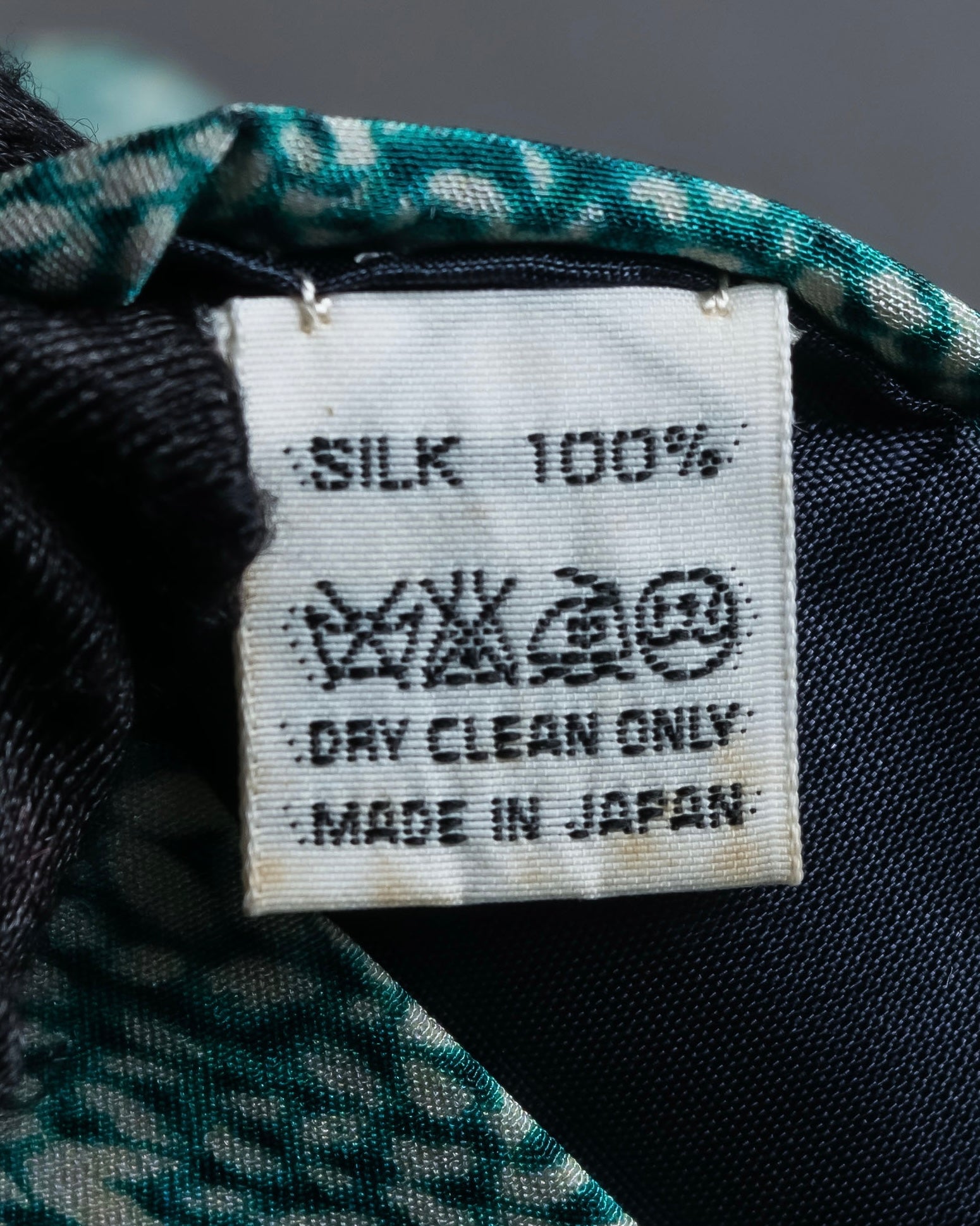 "JEAN PAUL GAULTIER" Trompe l'oeil design silk neck tie