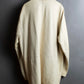 "LOEWE" 100% real leather off white color double zipper mid length coat