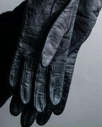 "LOEWE" Anagram logo engraved leather gloves