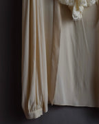 "GUCCI" Michele period frill lace silk bowtie shirt