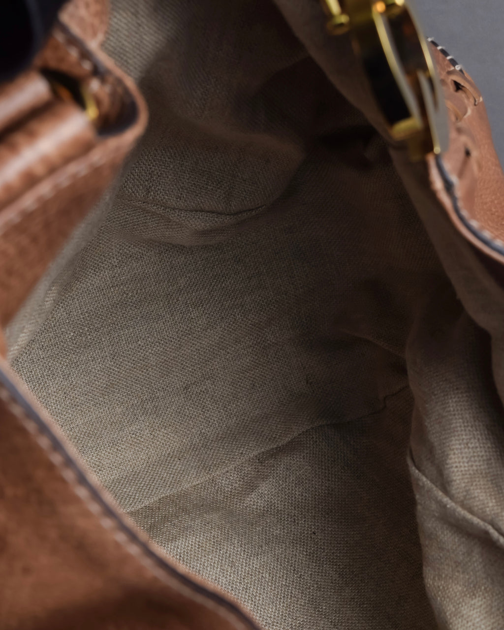 "GUCCI" Charlotte whipstitch hobo leather shoulder Bag