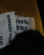 "HERMES" Horse harness motif silk neck tie