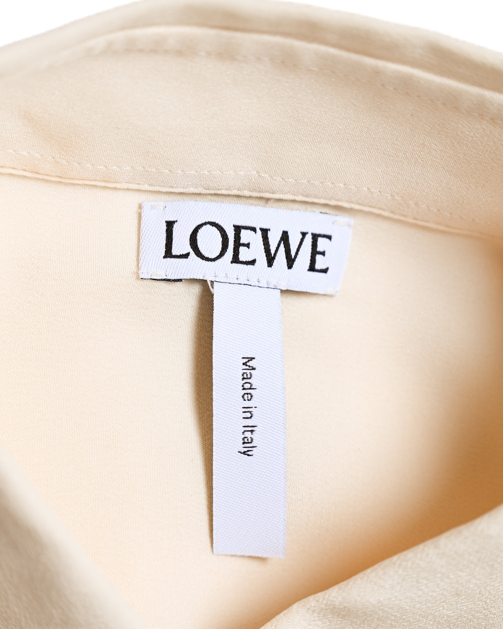 LOEWE by Jonathan Anderson/ Front Rope Trim Designed Dress Shirt Ivory
