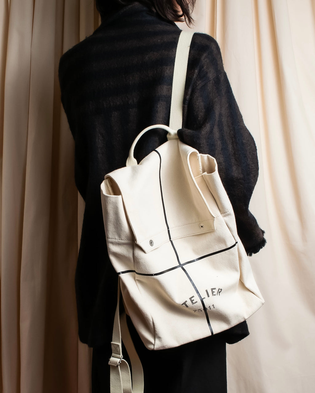 "MAISON MARGIELA" Atelier 75011 design canvas large bag
