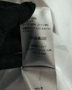 -SPECIAL- "Dior" 10's-20's Sculptural cord embellished concealed placket long sleeve dress shirt