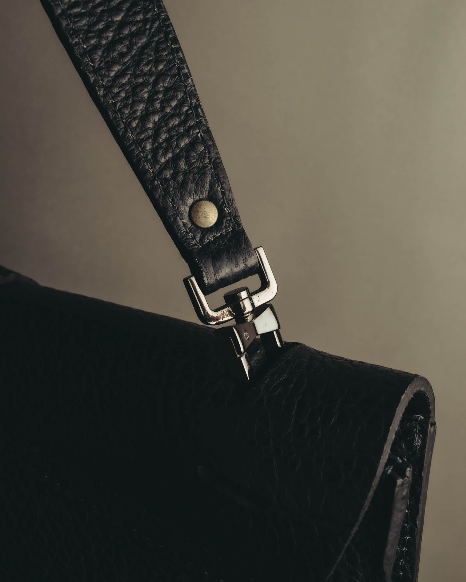 "GIANNI CHIARINI" 00's-10's Pebbled leather flap shoulder bag