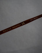 “GUCCI” 2017-2022 Bee motif havana eyeglasses