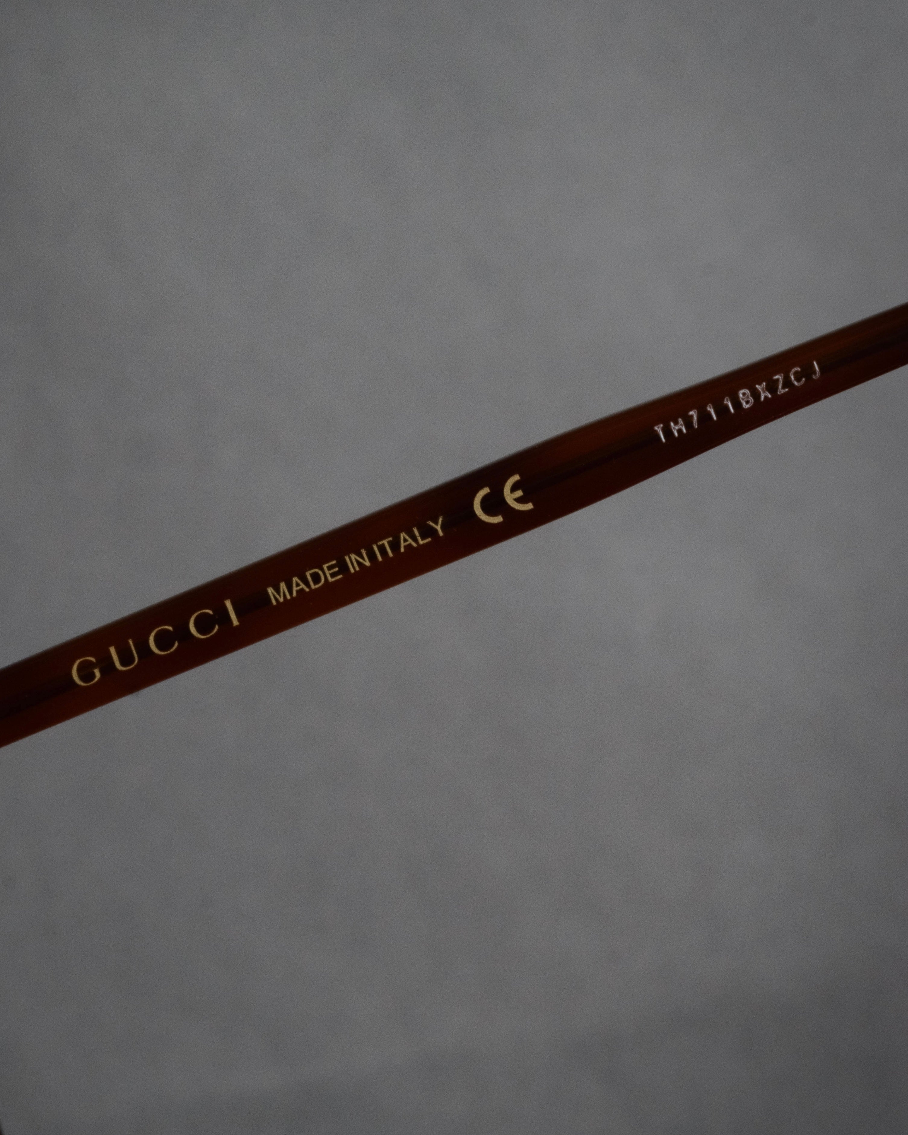 “GUCCI” 2017-2022 Bee motif havana eyeglasses