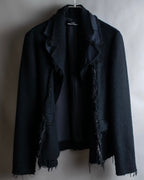 "tricot COMME des GARCONS" Fringe cut design tailored jacket