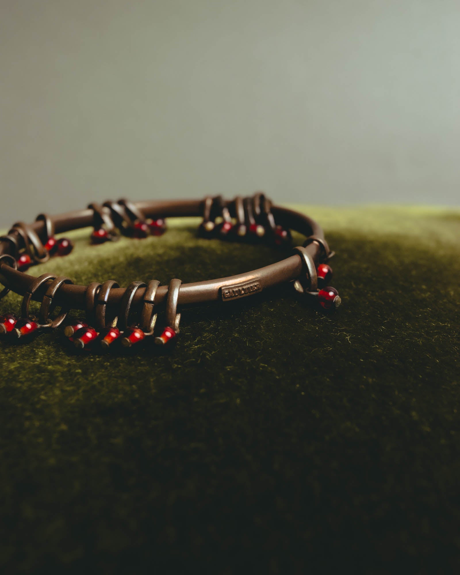 "Jean Paul Gaultier" 90's-00's Sculptural red bead bangle