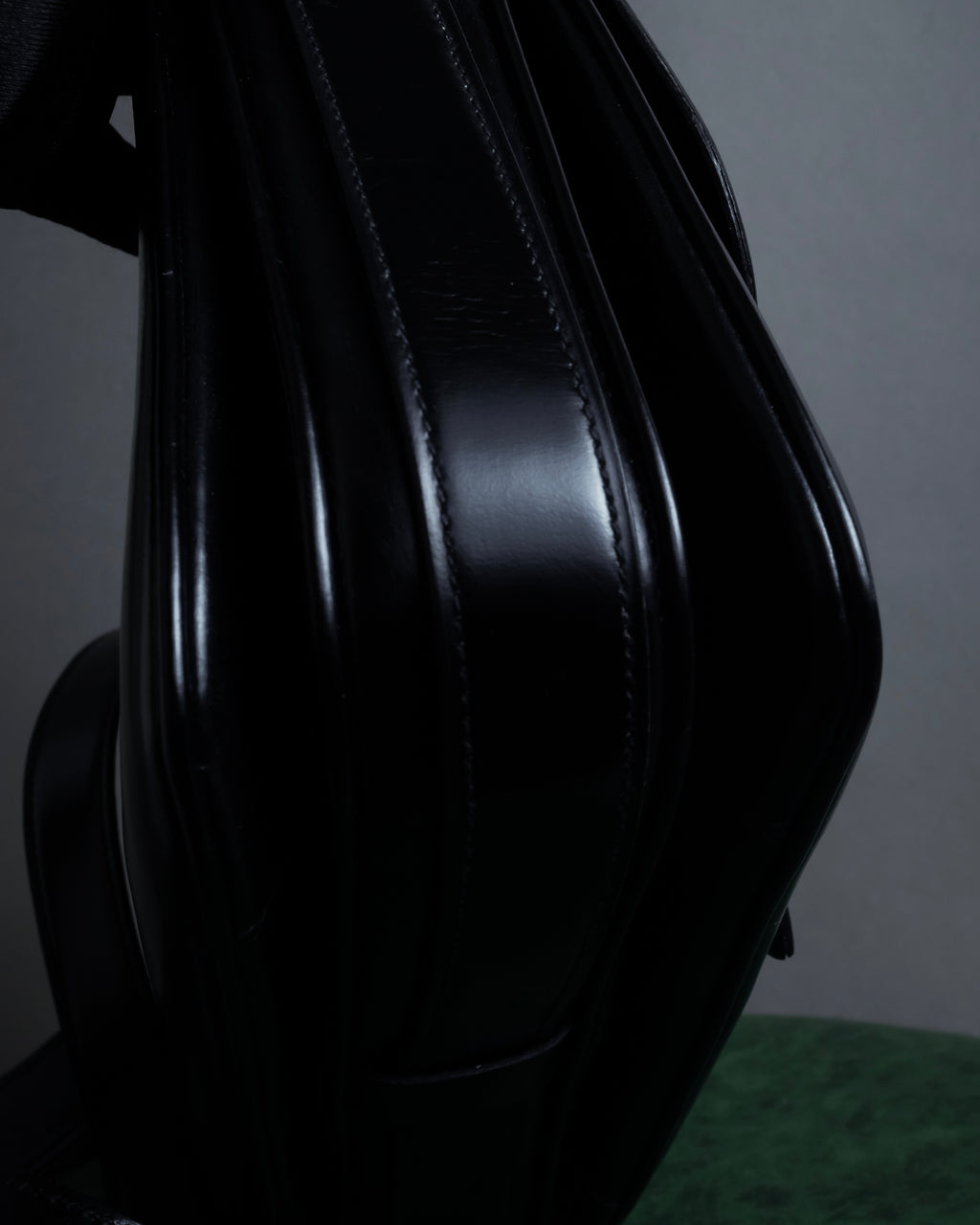 "CELINE" Classic flap design leather shoulder bag