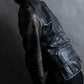 "CHANEL" Crocodile look synthetic leather jacket