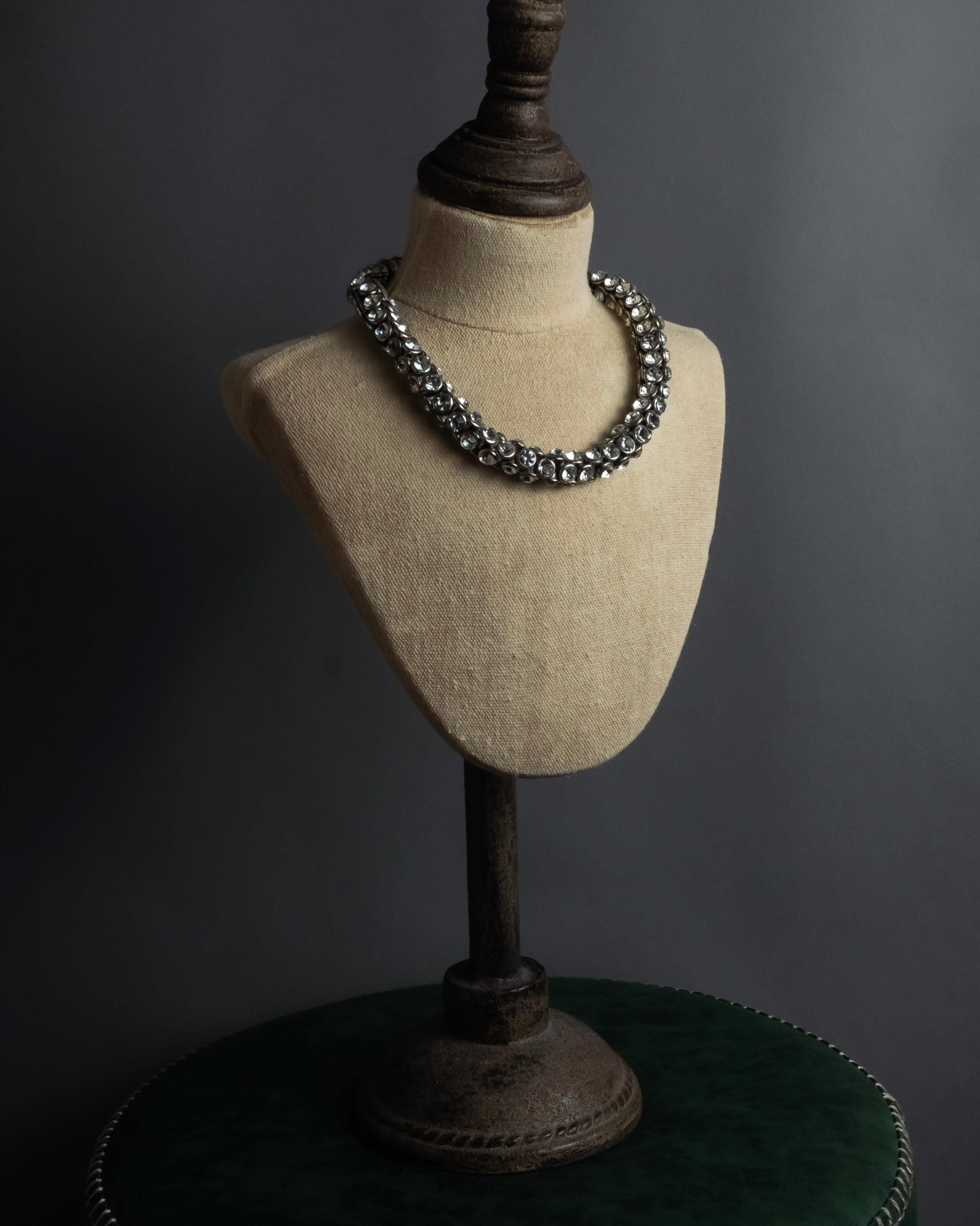 "DRIES VAN NOTTEN" 2022's Double crystal detail magnetic choker