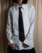 "GIVENCHY" Bosom panel design white shirt
